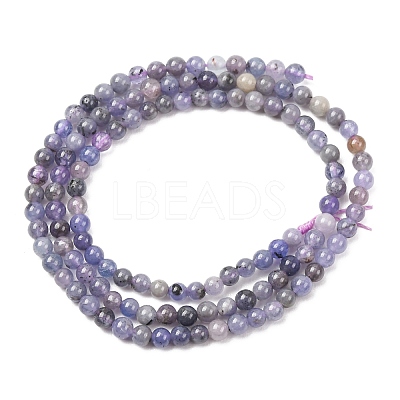 Natural Tanzanite Beads Strands G-H358-A08-3mm-01-1