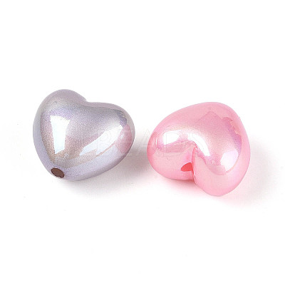 UV Plating Opaque Acrylic Beads SACR-T035-09M-1