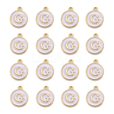 Golden Plated Alloy Charms X-ENAM-S118-01G-1
