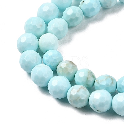 Natural Magnesite Beads Strands G-P598-E-6mm-01-1