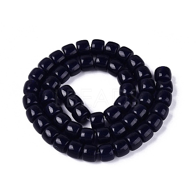 Opaque Glass Beads Strands GLAA-Q106-02A-B01-1