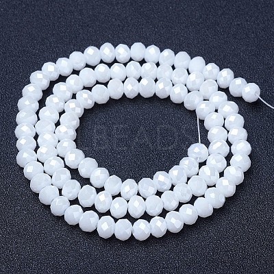 Electroplate Glass Beads Strands EGLA-A044-P4mm-B01-1