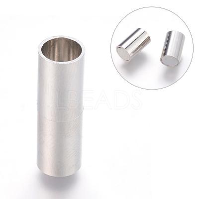 Brass Magnetic Clasps with Glue-in Ends KK-P114-06-6mm-1