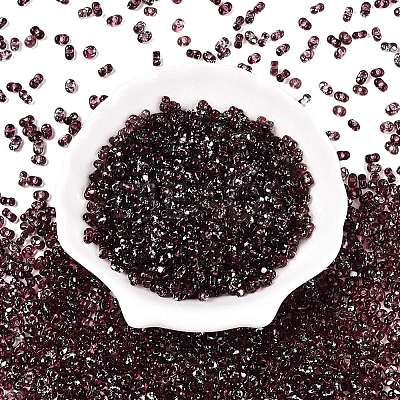 Picasso Spray Painted Glass Seed Beads SEED-T006-04-21-1