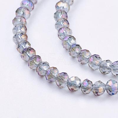 Electroplate Glass Beads Strands EGLA-D020-3x2mm-73-1