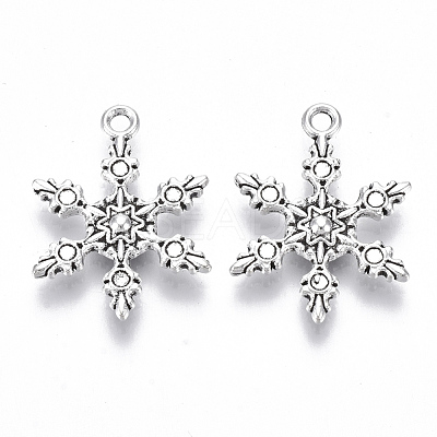 Tibetan Style Alloy Pendants X-TIBE-N010-29AS-RS-1