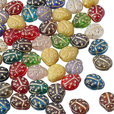 80Pcs Glass Beads GLAA-PA0001-48-1