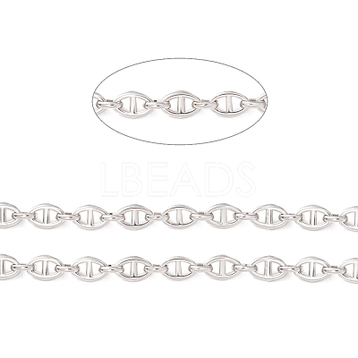 Non-Tarnish 304 Stainless Steel Oval Link Chains CHS-F017-05A-P-1
