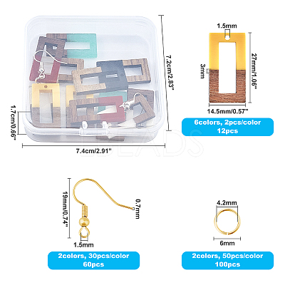 DIY Dangle Earring Making Kits DIY-OC0002-56-1