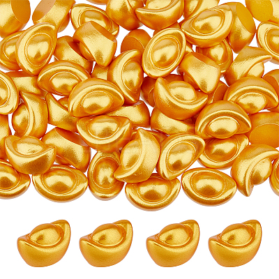 Resin Gold Ingot Mini Model DJEW-FH0001-43B-1