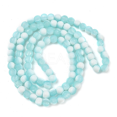 Frosted Crackle Glass Beads X1-GLAA-U001-6mm-M08-1