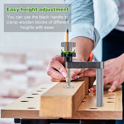 Aluminium Alloy Woodworking T-track Hold Down Clamps TOOL-WH0131-04-1
