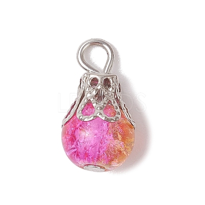 Glass Pendants PALLOY-JF03284-01-1