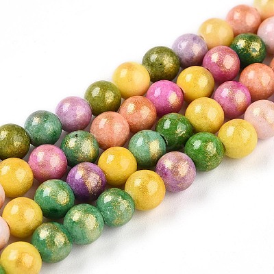 Natural Mashan Jade Beads Strands G-A255-A01-02C-1