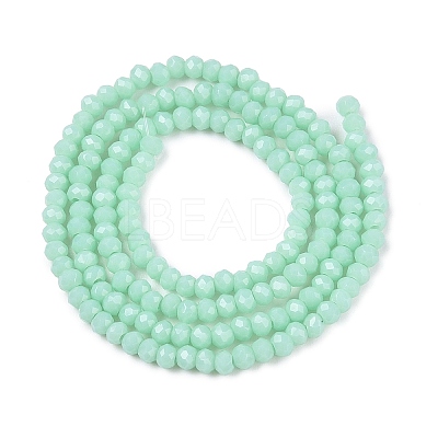Opaque Solid Color Imitation Jade Glass Beads Strands EGLA-A044-P1mm-D14-1
