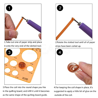 Plastic DIY Paper Quilling Tool DIY-R023-1