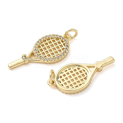 Brass Micro Pave Cubic Zirconia Pendants KK-D502-23A-G-1