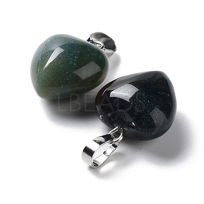 Natural Moss Agate Pendants G-I311-A08-1