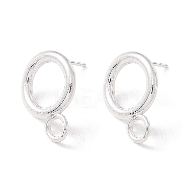 304 Stainless Steel Stud Earring Findings X-STAS-P308-02A-S-1