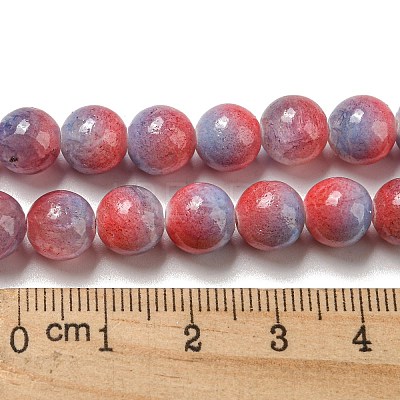 Dyed Natural White Jade Beads Strands G-F764-02D-1