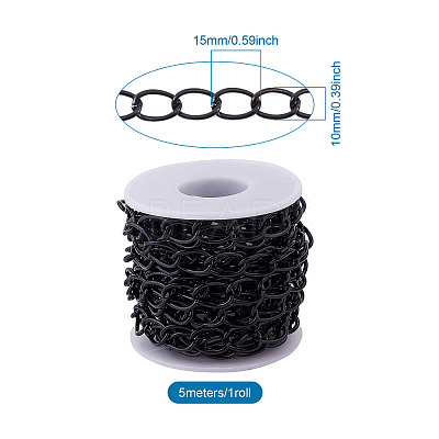 Decorative Chain Aluminium Twisted Chains Curb Chains CHA-YS0001-06-1