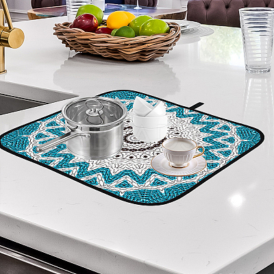 Towel Cloth Dish Drying Mat for Kitchen AJEW-WH0189-80A-05-1