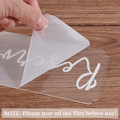 Acrylic Seat Reservation Sign Hanging Ornaments AJEW-WH0534-61A-1