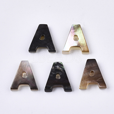 Natural Black Lip Shell Beads X-SSHEL-S265-001A-1