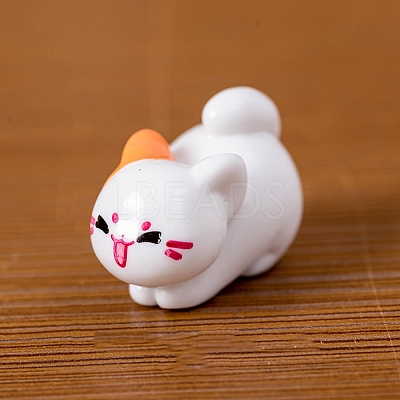 Resin Cat Shape Miniature Ornaments PW-WG8279B-01-1