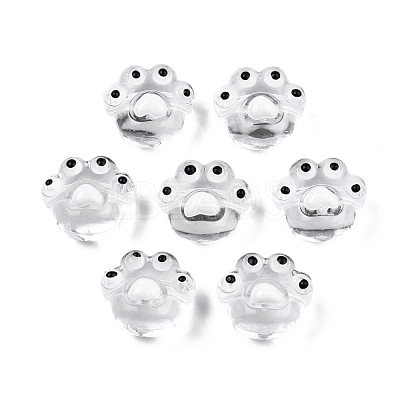 Transparent Acrylic Enamel Beads TACR-G040-04-1