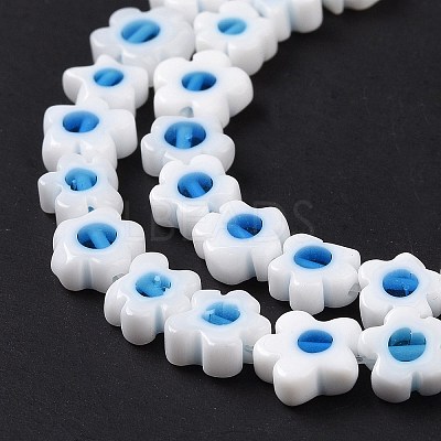 Handmade Millefiori Glass Bead Strands LAMP-J035-8mm-66-1