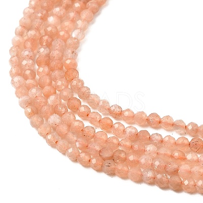 Natural Peach Moonstone Beads Strands G-F619-19A-2mm-1