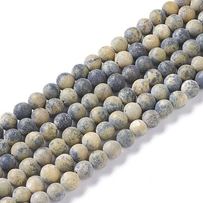 Natural Yellow Turquoise(Jasper) Beads Strands X-G-H245-02B-1