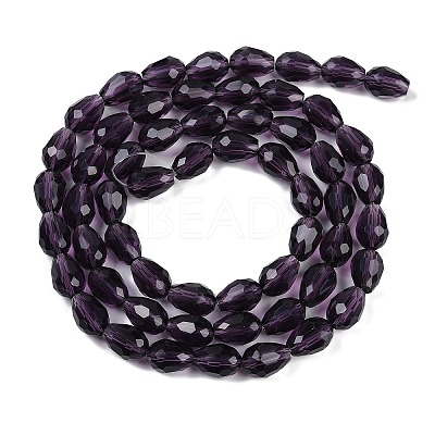 Transparent Glass Beads Strands EGLA-N013-T10mm-D06-1