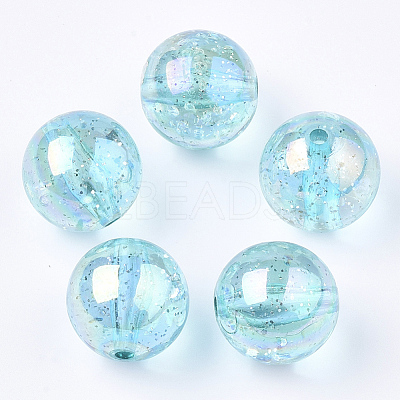 Transparent Acrylic Beads TACR-T006-01A-03-1