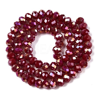 Electroplate Glass Beads Strands LS-EGLA-A044-P6mm-B02-1