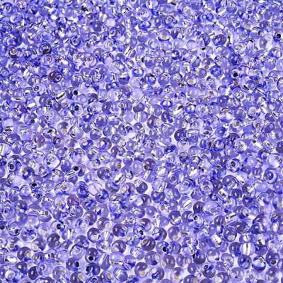6/0 Baking Paint Transparent Fringe Glass Seed Beads X1-SEED-N006-06I-1