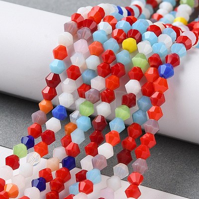Opaque Solid Color Imitation Jade Glass Beads Strands LS-GLAA-F029-P4mm-16-1