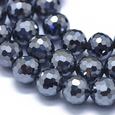 Terahertz Stone Beads Strands G-D0013-77C-1