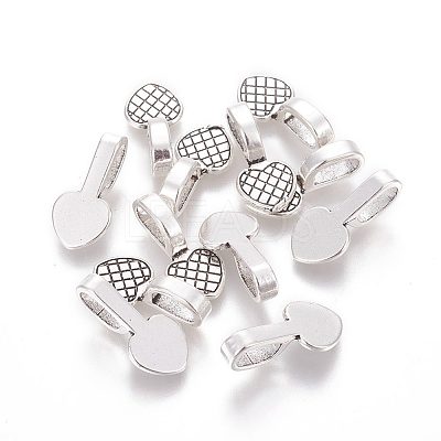 Alloy Glue-on Flat Bails PALLOY-A20070-AS-FF-1