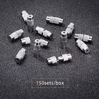 Column Brass Screw Clasps KK-CA0001-05P-1