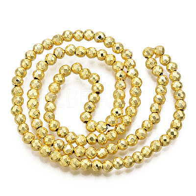 Electroplate Non-magnetic Synthetic Hematite Bead Strands X-G-Q465-16G-1