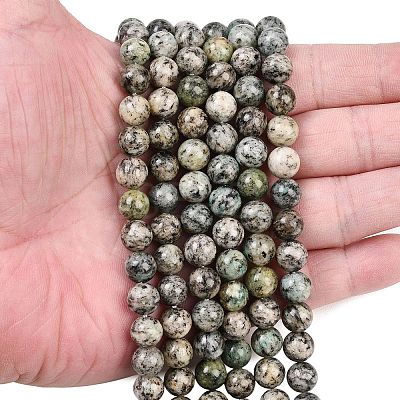 Natural K2 Stone Beads Strands G-K405-B03-8mm-1