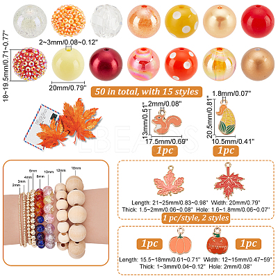 DIY Thanksgiving Day Jewelry Making Finding Kit DIY-PH0013-94-1