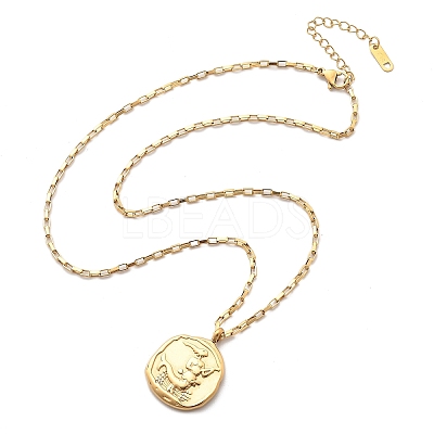 304 Stainless Steel Constellation Pendant Necklaces NJEW-K392-01G-06-1
