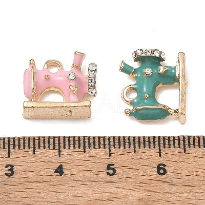 Alloy Enamel Pendants RB-CBAC700-04G-1