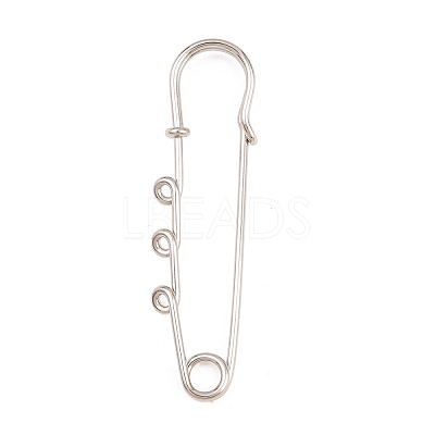 Iron Safety Pins Brooch Findings IFIN-Z005-02P-02-1