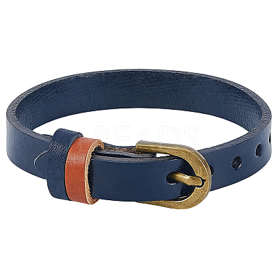 Cowhide Cord Bracelets BJEW-WH20005-008AB-01-1