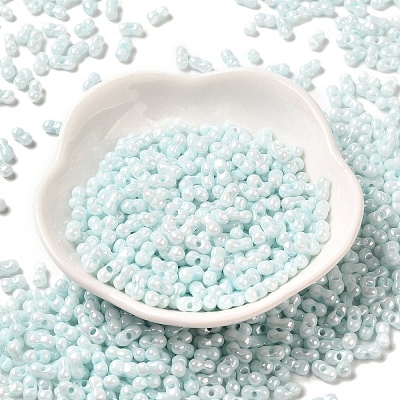 Opaque Colours Luster Glass Seed Beads SEED-B001-01A-02-1