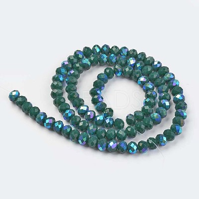 Electroplate Opaque Solid Color Glass Beads Strands LS-EGLA-A034-P3mm-L06-1
